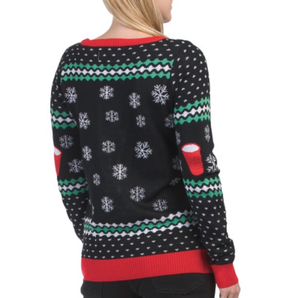 TIPSY ELVES
Long Sleeve Cheer Pong Game Sweater - Picture 10 of 10